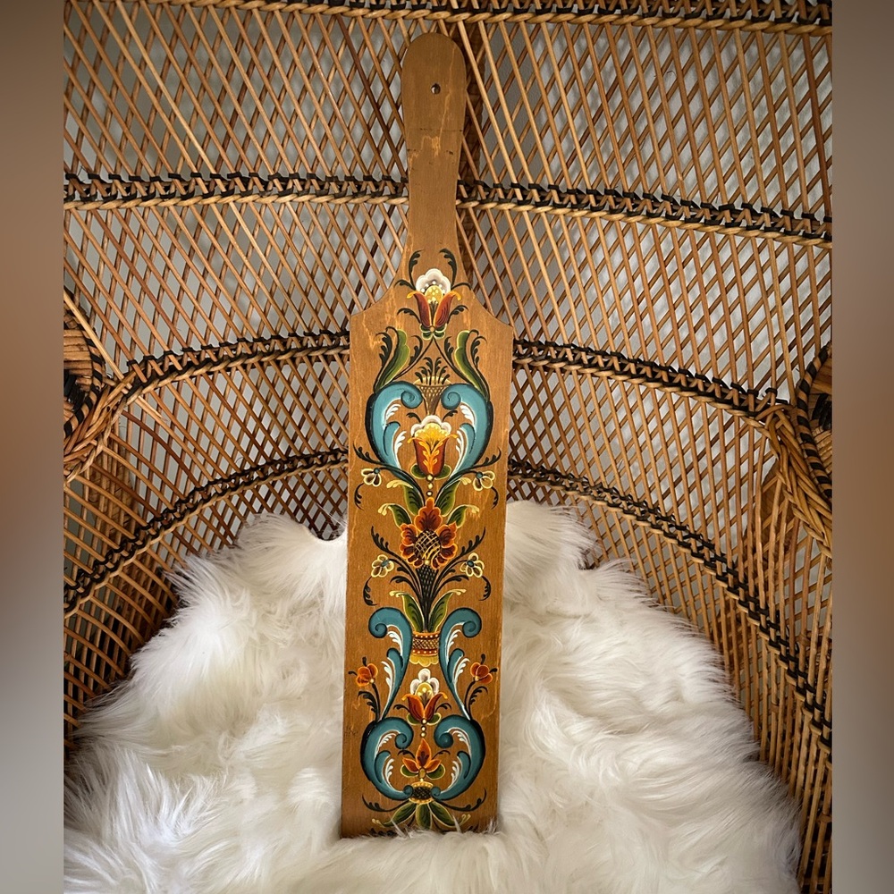 Scandinavian Norwegian Rosemaling Wall Art